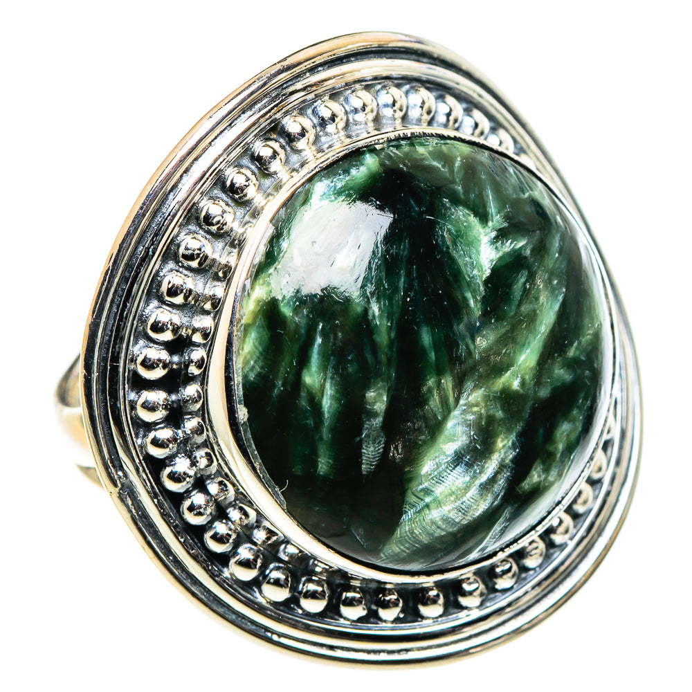 Seraphinite Rings handcrafted by Anasilvercos - RING96041