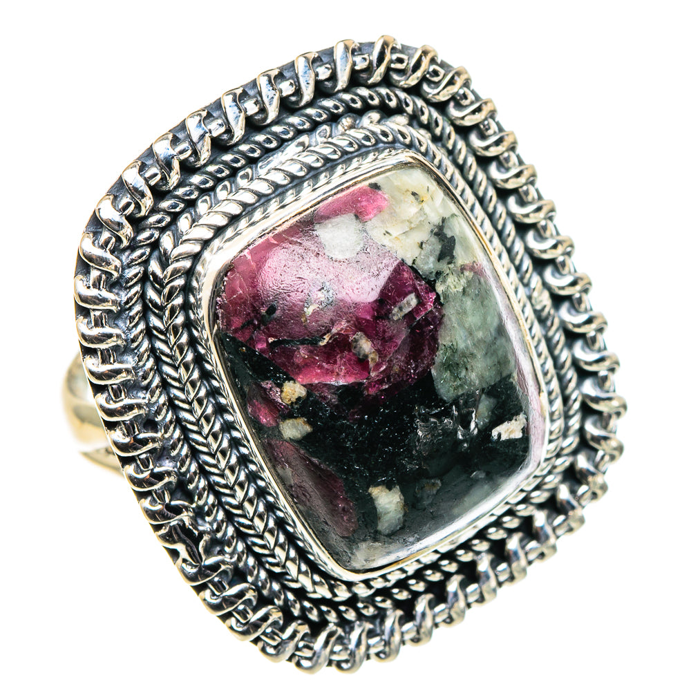 Russian Eudialyte Rings handcrafted by Anasilvercos - RING96057 - Photo 2