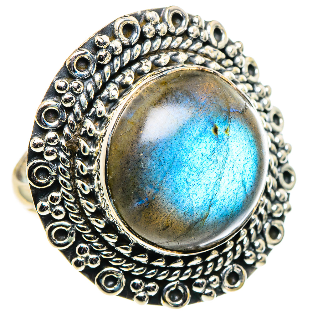 Labradorite Rings handcrafted by Anasilvercos - RING96068 - Photo 2