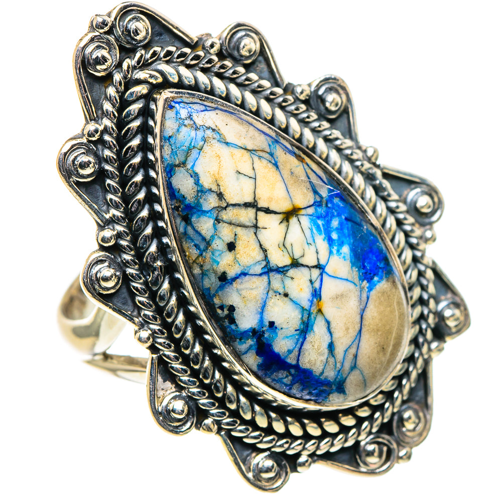 Azurite Rings handcrafted by Anasilvercos - RING96069