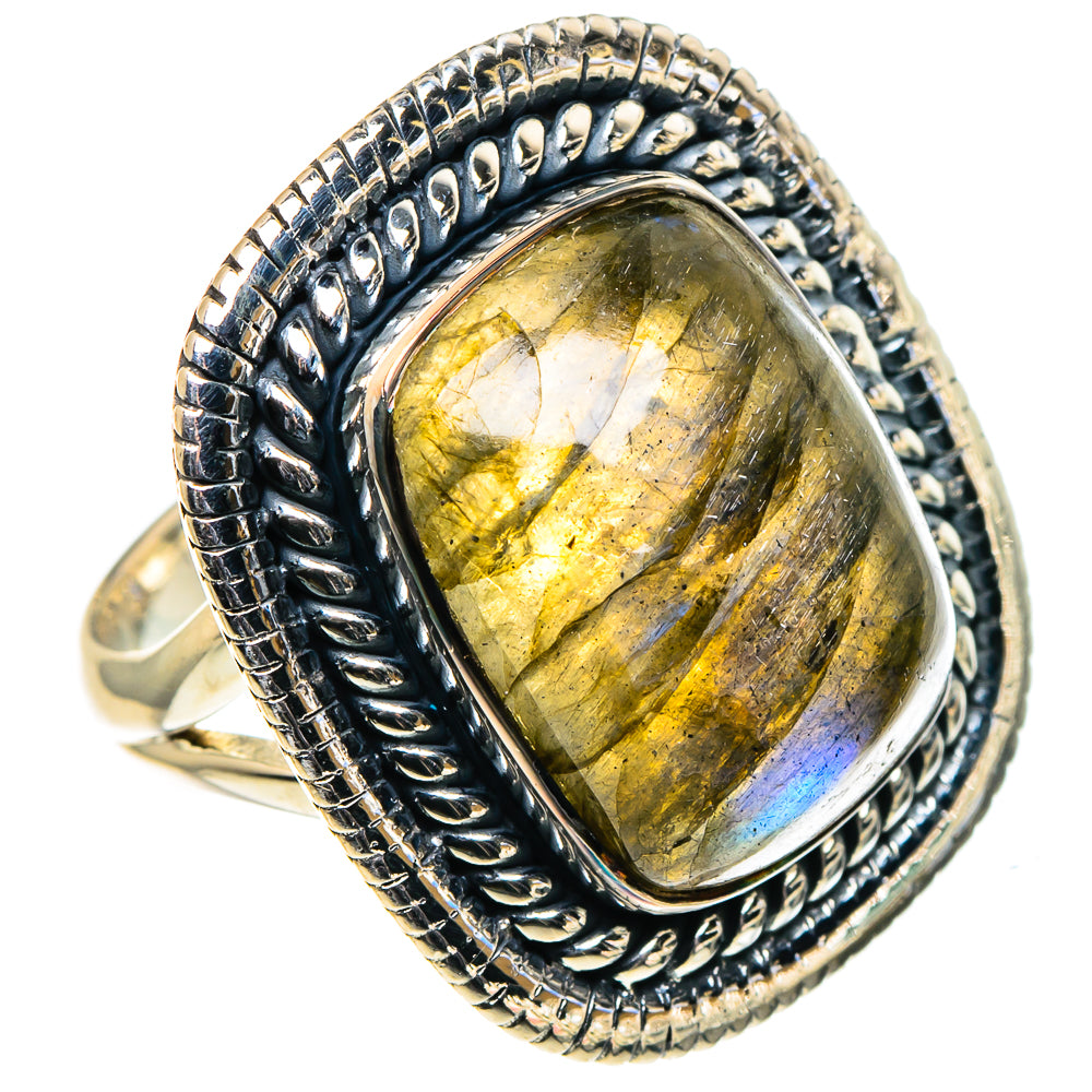 Labradorite Rings handcrafted by Anasilvercos - RING96071 - Photo 2
