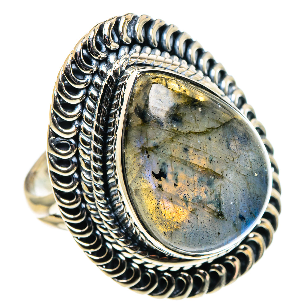 Labradorite Rings handcrafted by Anasilvercos - RING96072