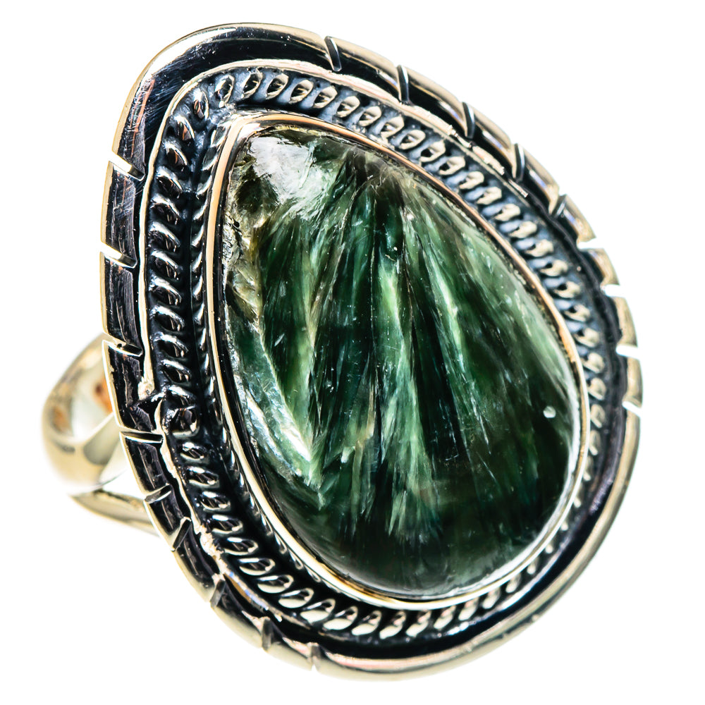 Seraphinite Rings handcrafted by Anasilvercos - RING96074