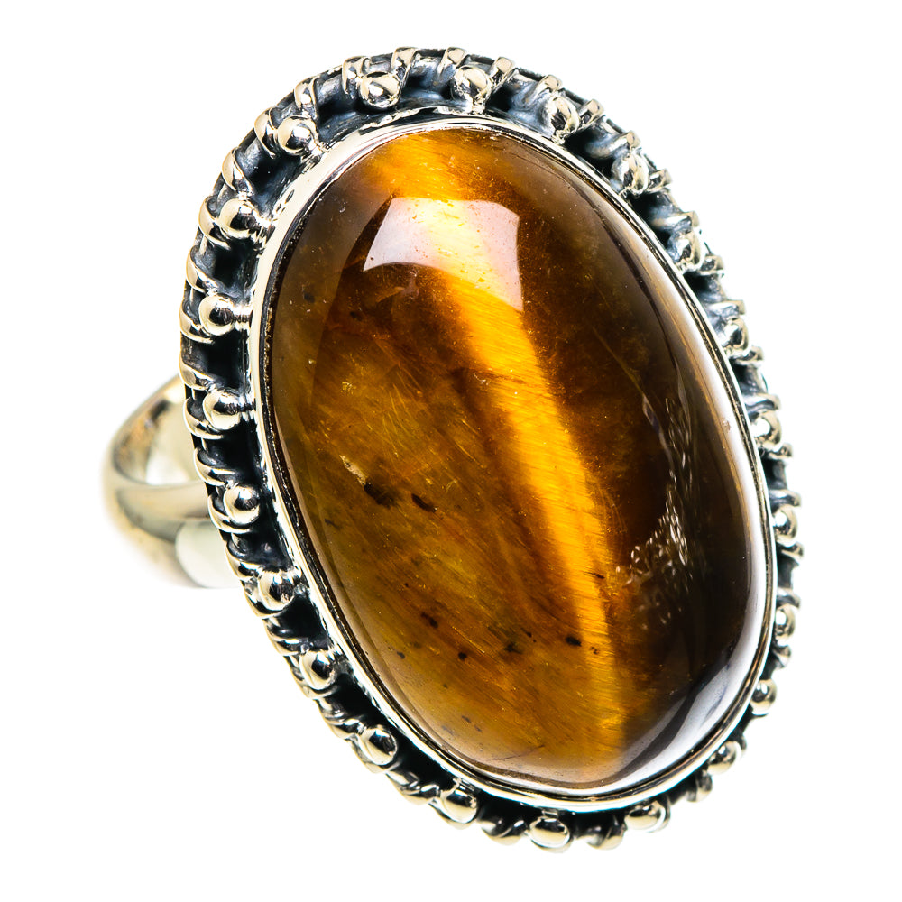 Tiger Eye Rings handcrafted by Anasilvercos - RING96083