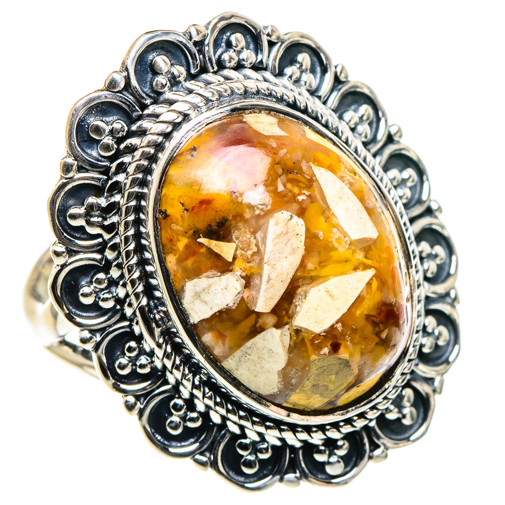 Brecciated Mookaite Rings handcrafted by Anasilvercos - RING96093 - Photo 2