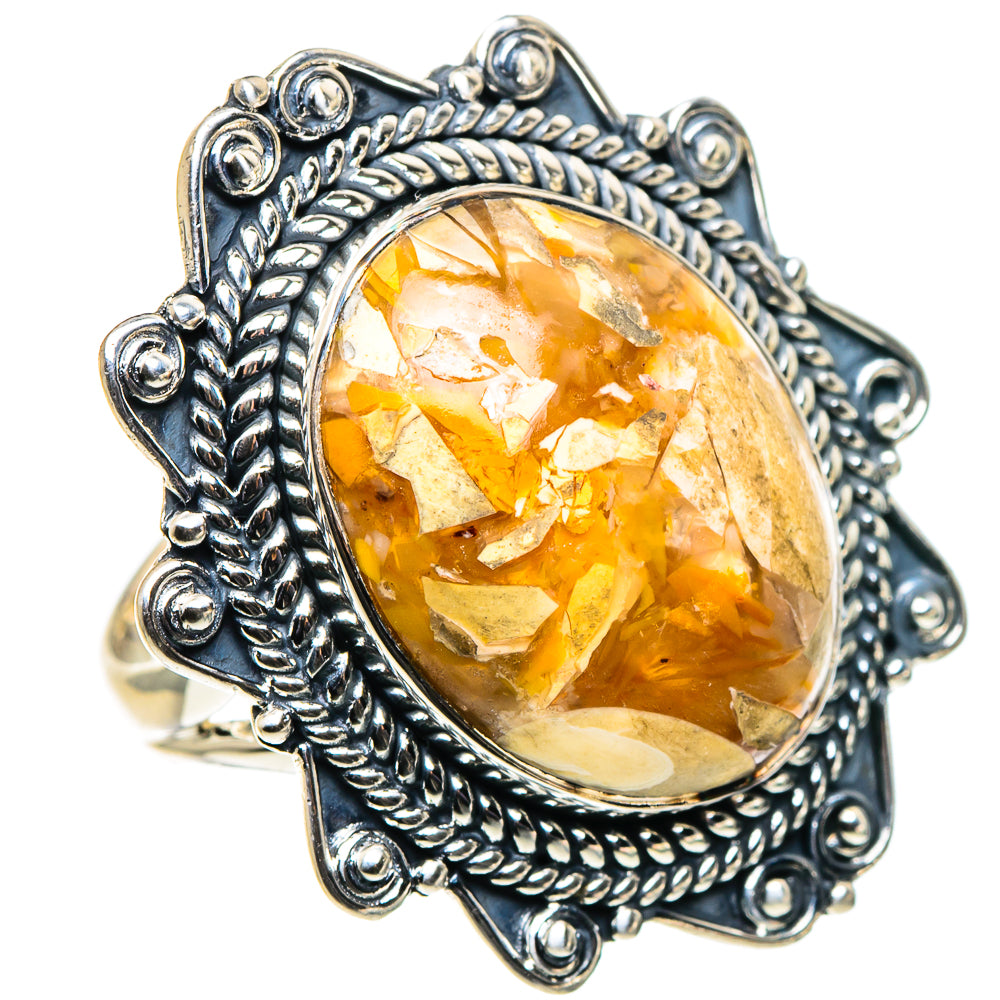 Brecciated Mookaite Rings handcrafted by Anasilvercos - RING96094