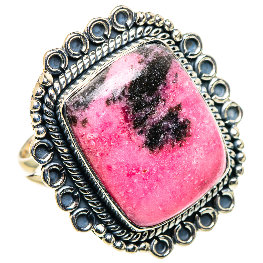 Rhodonite Rings handcrafted by Anasilvercos - RING96096