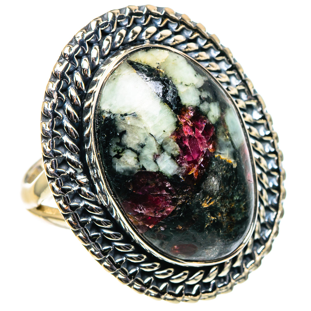 Russian Eudialyte Rings handcrafted by Anasilvercos - RING96097