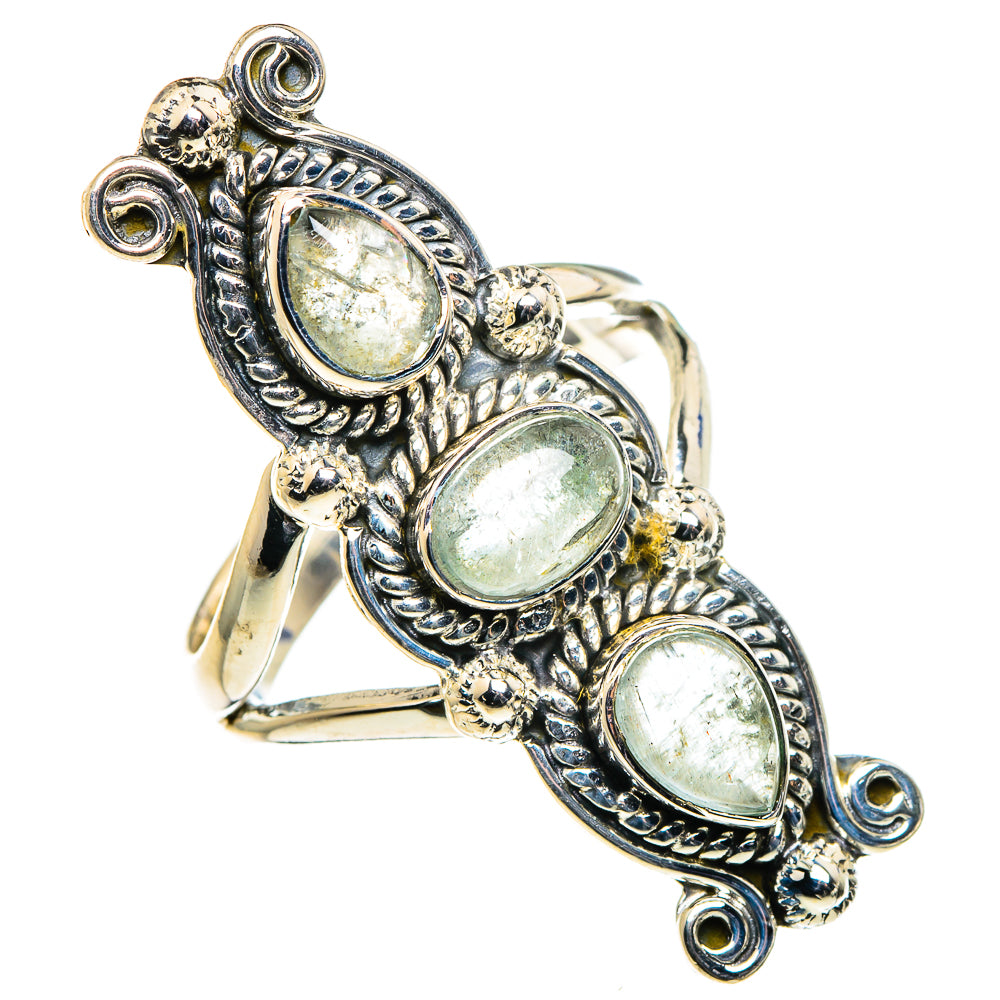 Aquamarine Rings handcrafted by Anasilvercos - RING96111