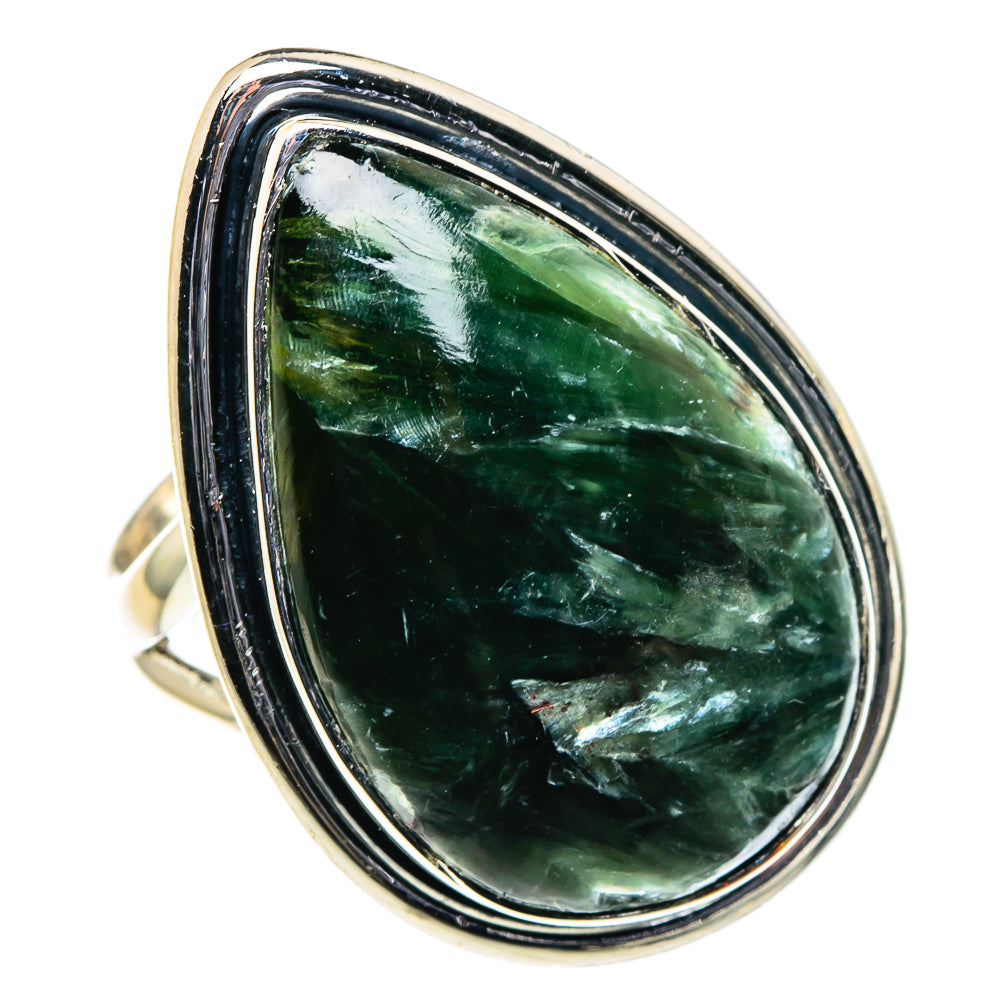 Seraphinite Rings handcrafted by Anasilvercos - RING96113