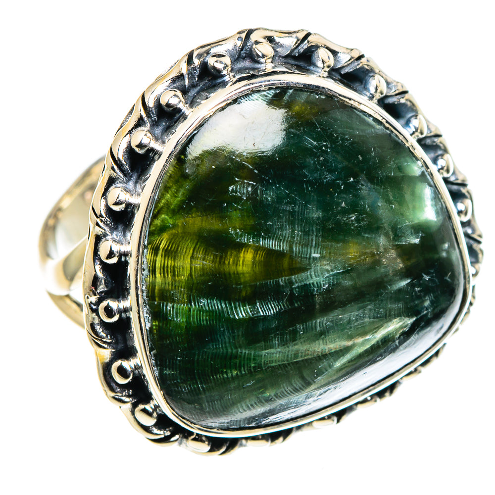 Seraphinite Rings handcrafted by Anasilvercos - RING96116