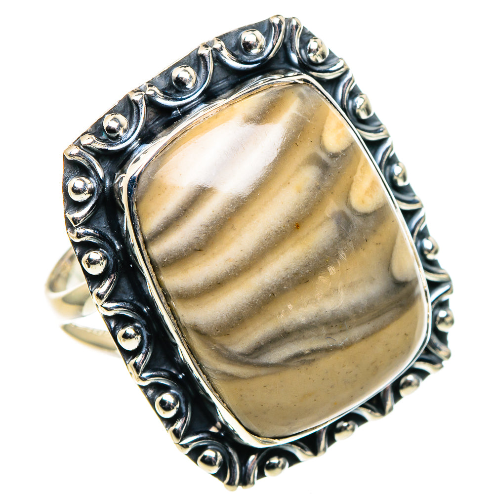 Striped Flint Rings handcrafted by Anasilvercos - RING96123