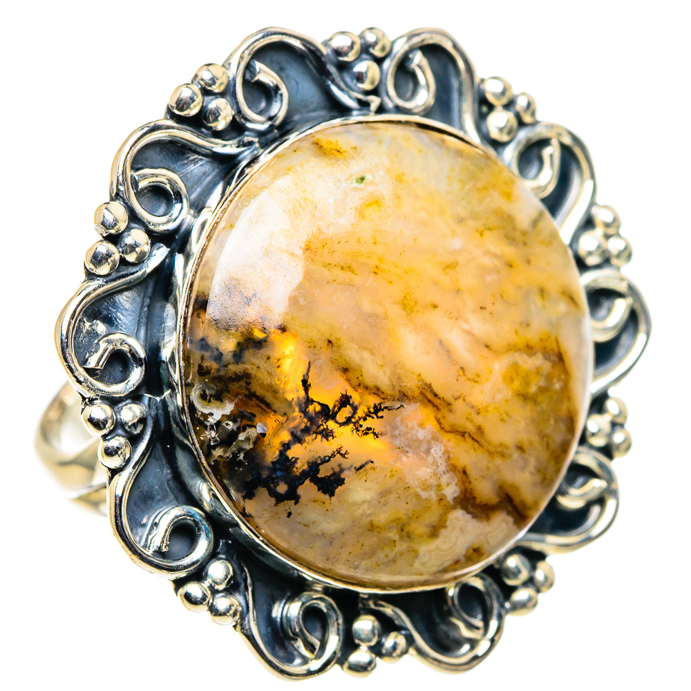 Plume Agate Rings handcrafted by Anasilvercos - RING96125 - Photo 2