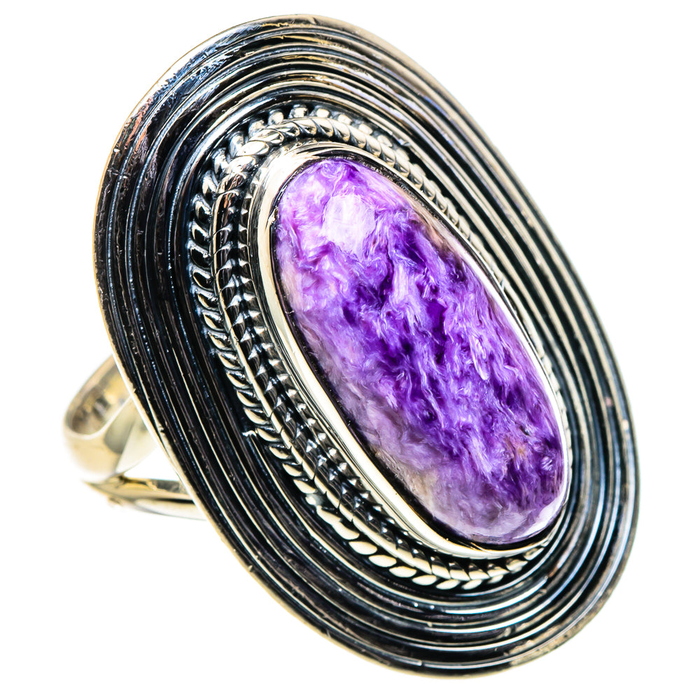 Charoite Rings handcrafted by Anasilvercos - RING96131