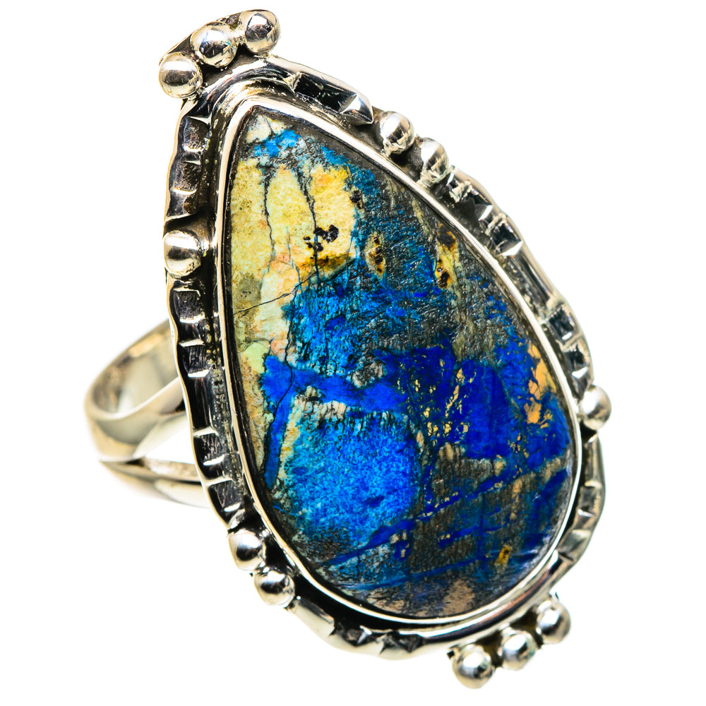Azurite Rings handcrafted by Anasilvercos - RING96141