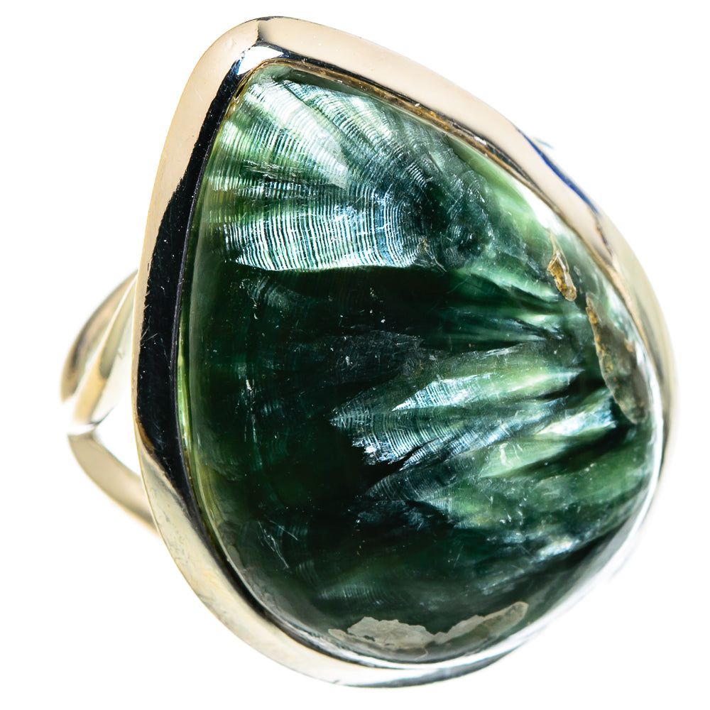 Seraphinite Rings handcrafted by Anasilvercos - RING96151