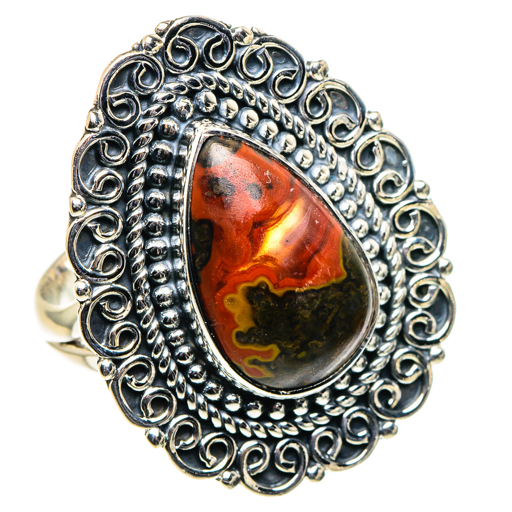 Morocco Agate Rings handcrafted by Anasilvercos - RING96162 - Photo 2