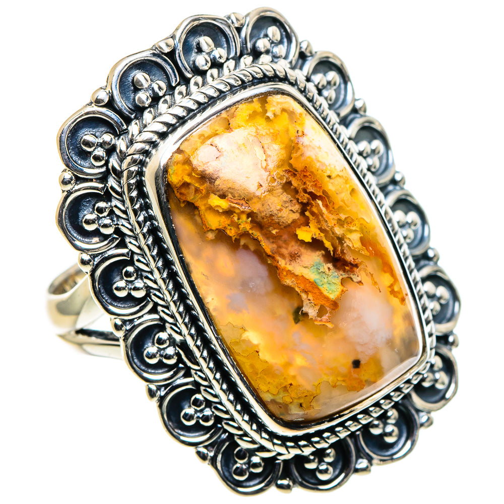 Plume Agate Rings handcrafted by Anasilvercos - RING96166 - Photo 2
