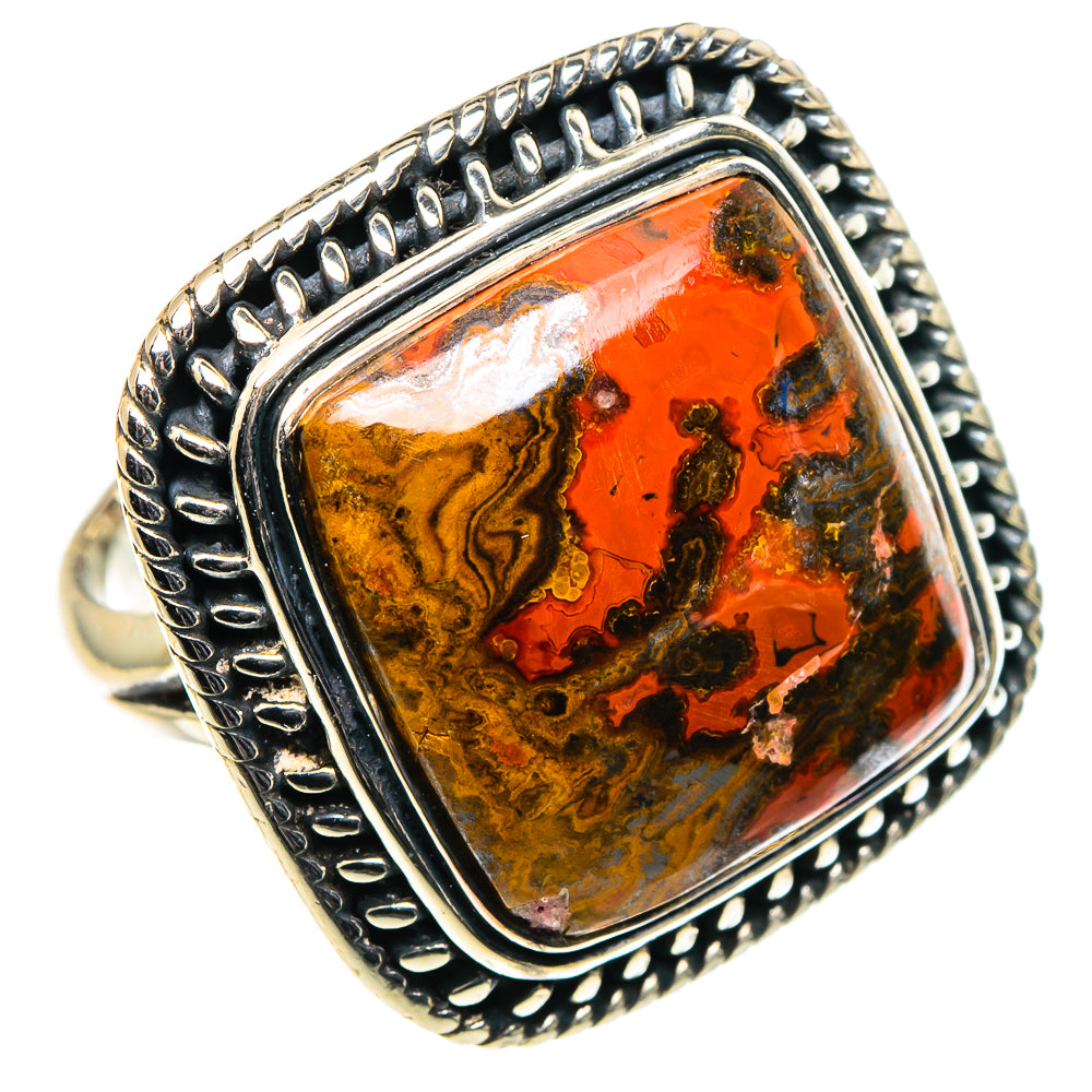 Morocco Agate Rings handcrafted by Anasilvercos - RING96169