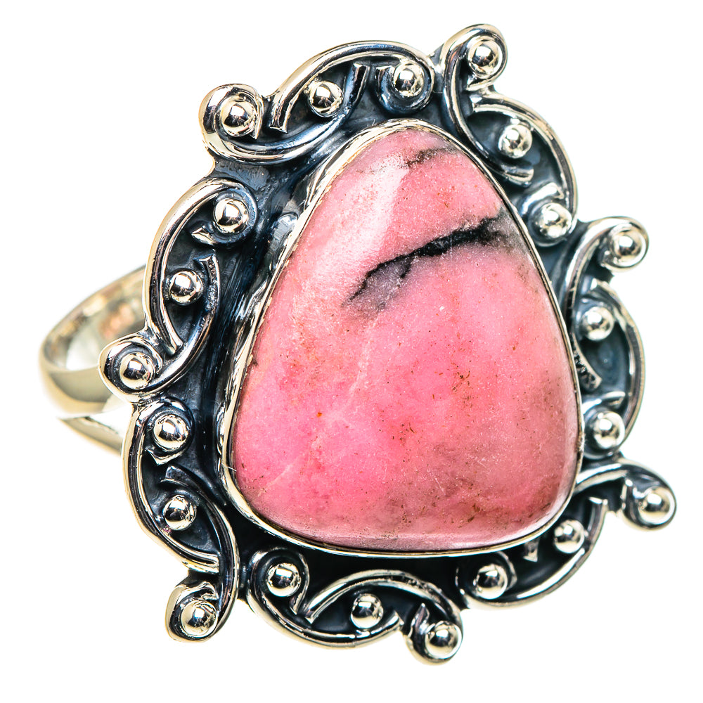 Rhodonite Rings handcrafted by Anasilvercos - RING96172