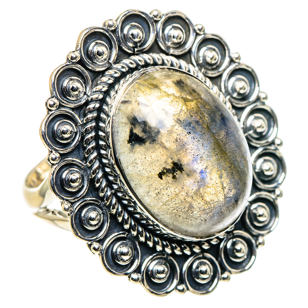 Labradorite Rings handcrafted by Anasilvercos - RING96184 - Photo 2