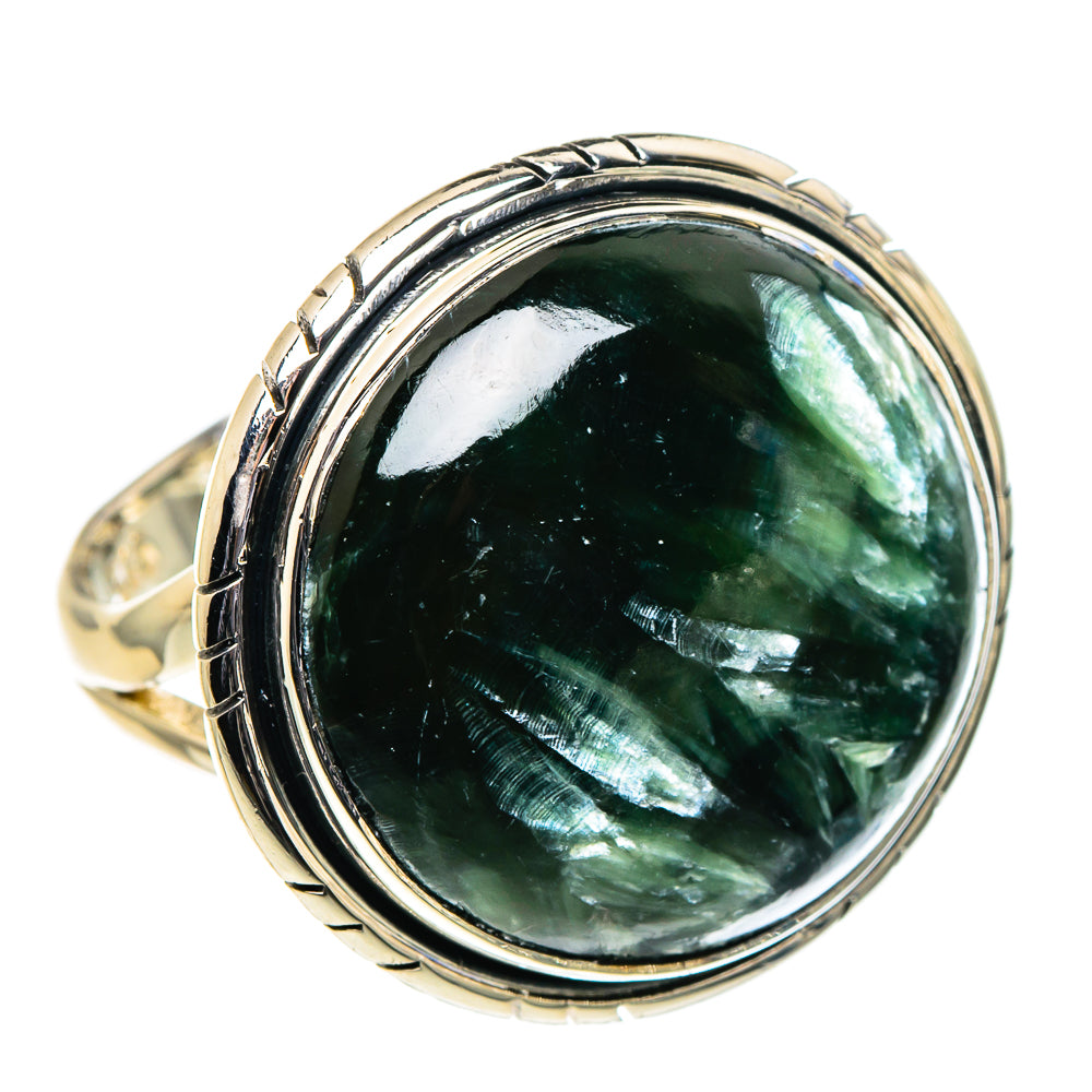 Seraphinite Rings handcrafted by Anasilvercos - RING96187 - Photo 2