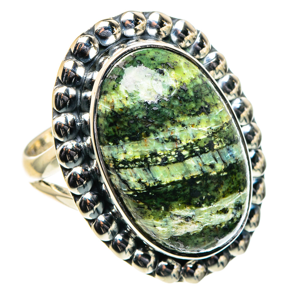 Lizard Jasper Rings handcrafted by Anasilvercos - RING96190