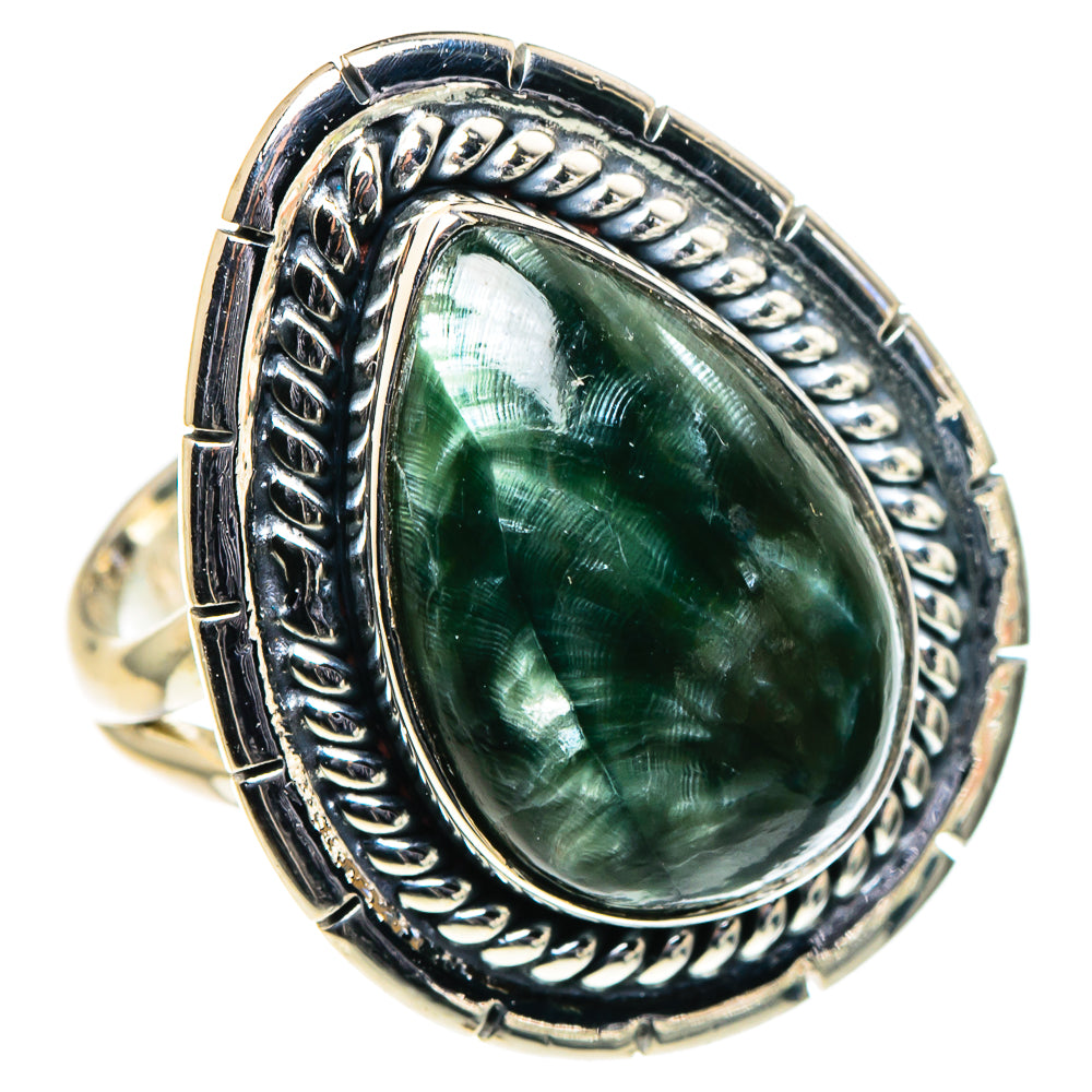 Seraphinite Rings handcrafted by Anasilvercos - RING96191 - Photo 2