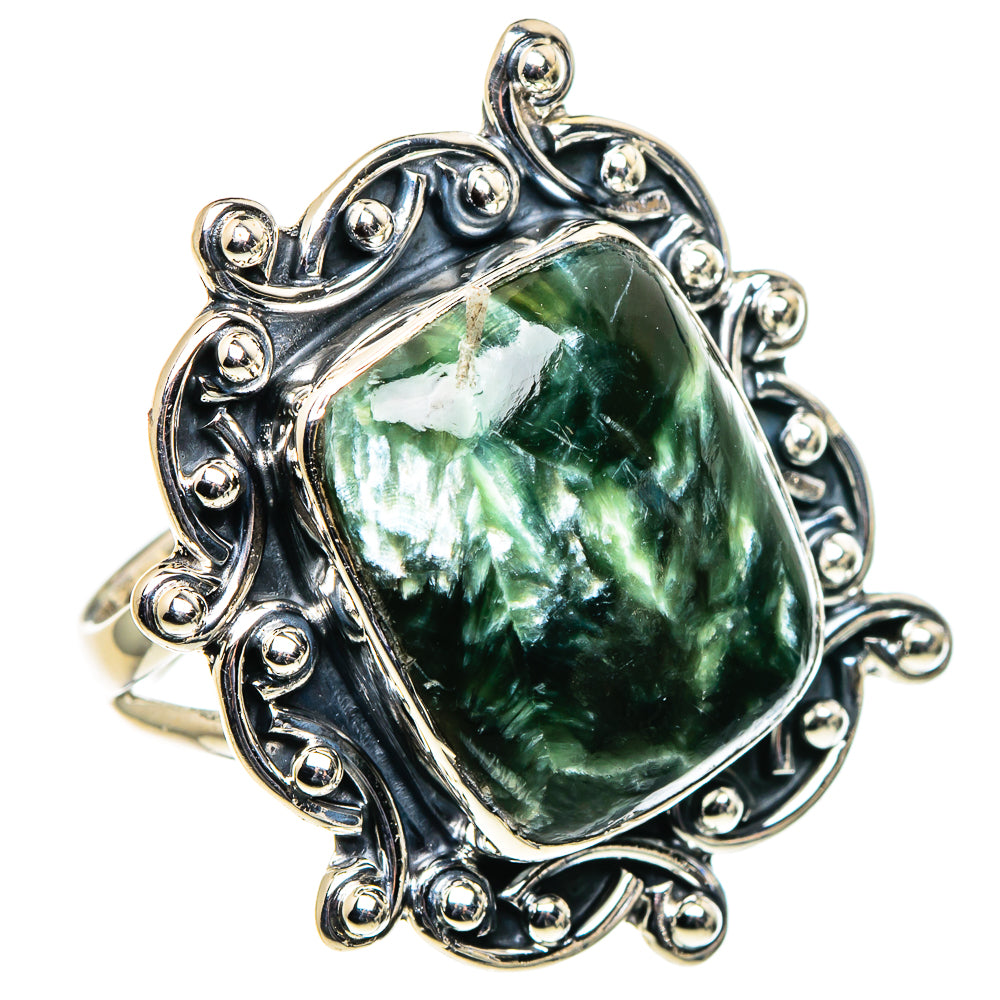 Seraphinite Rings handcrafted by Anasilvercos - RING96192
