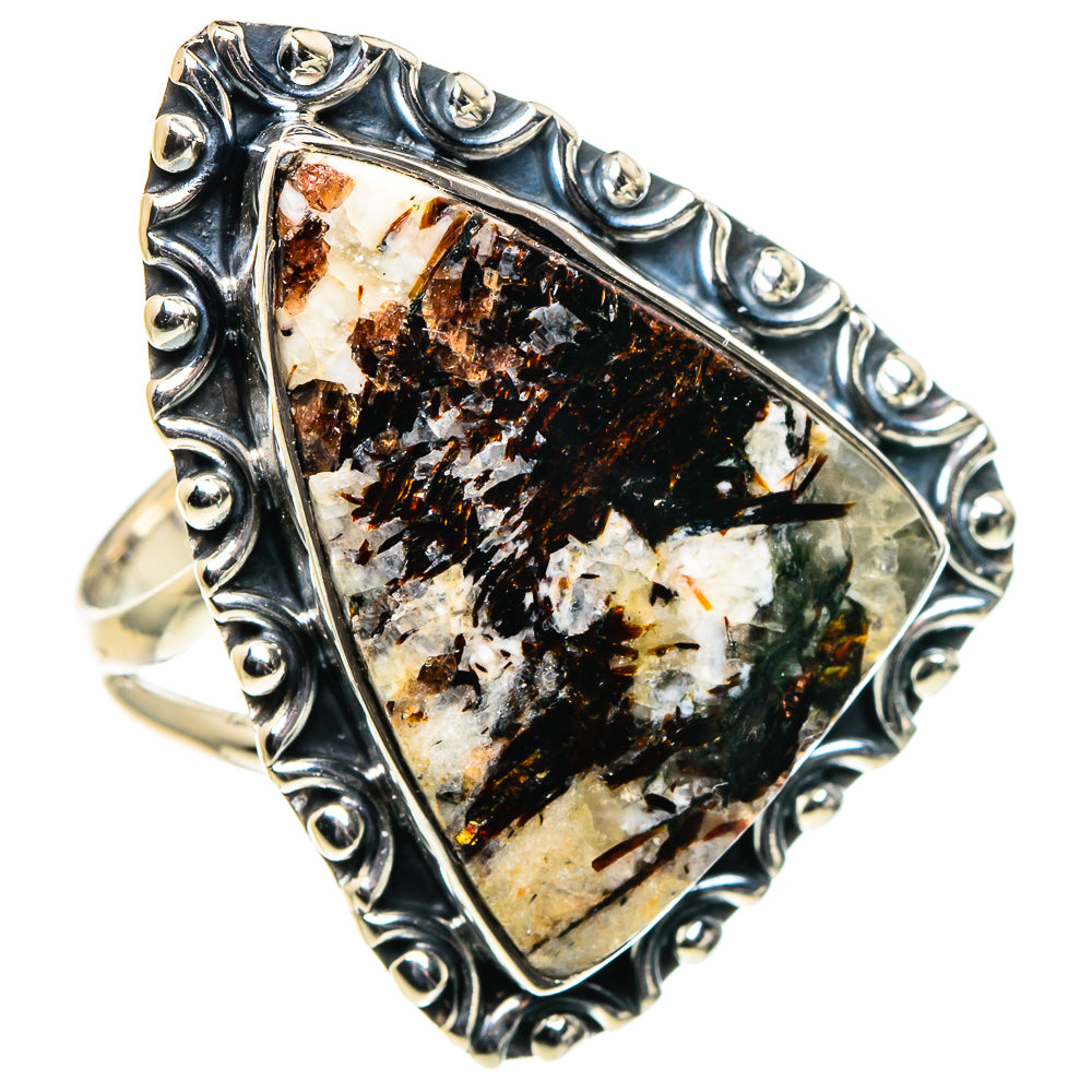Astrophyllite Rings handcrafted by Anasilvercos - RING96200 - Photo 2