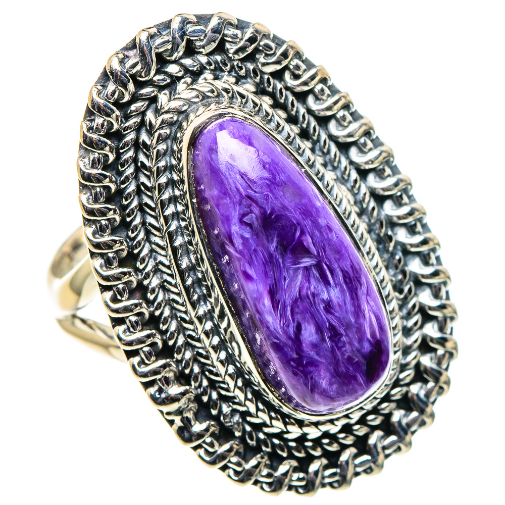 Charoite Rings handcrafted by Anasilvercos - RING96203
