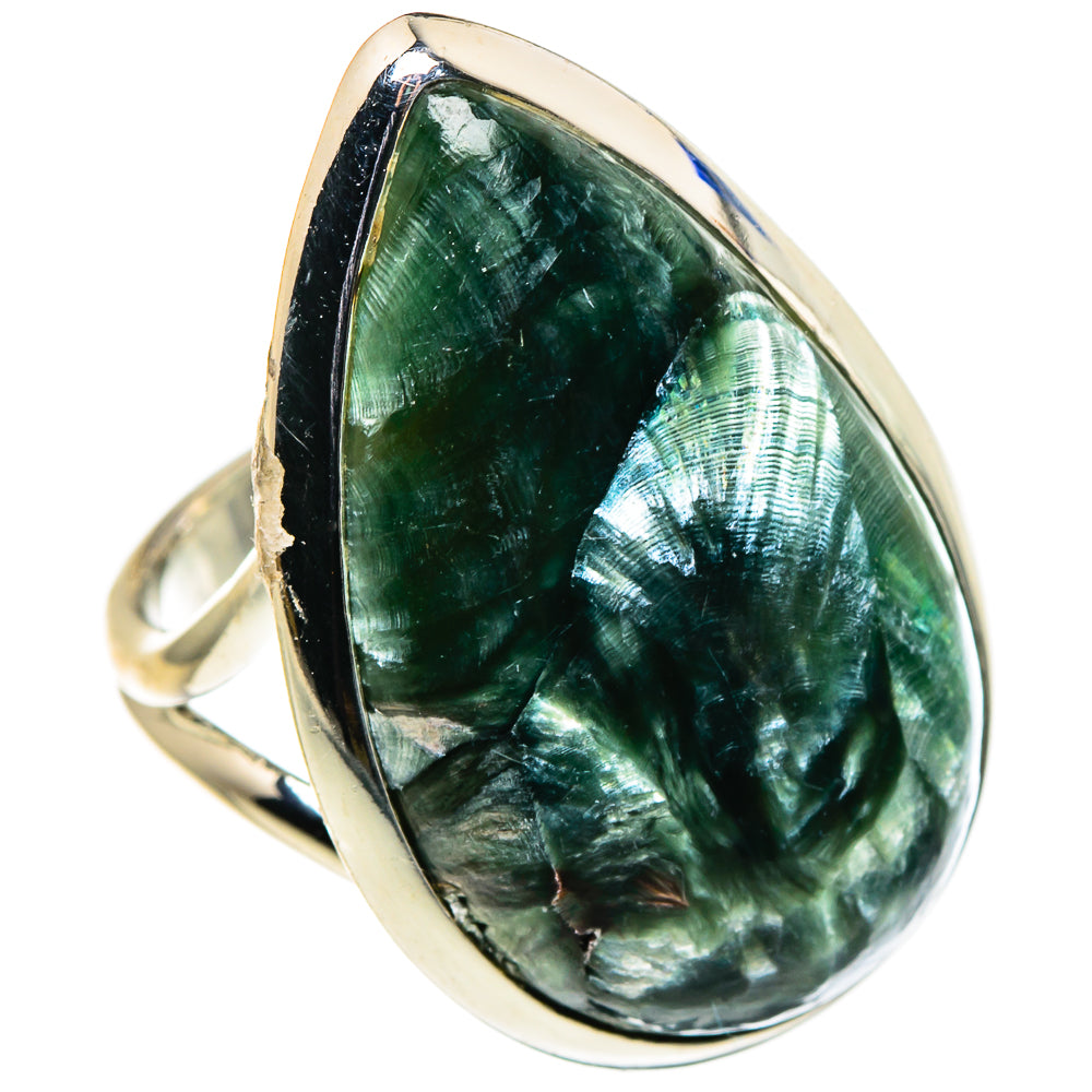 Seraphinite Rings handcrafted by Anasilvercos - RING96219