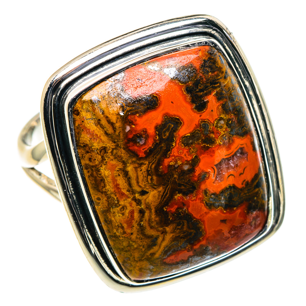 Morocco Agate Rings handcrafted by Anasilvercos - RING96226