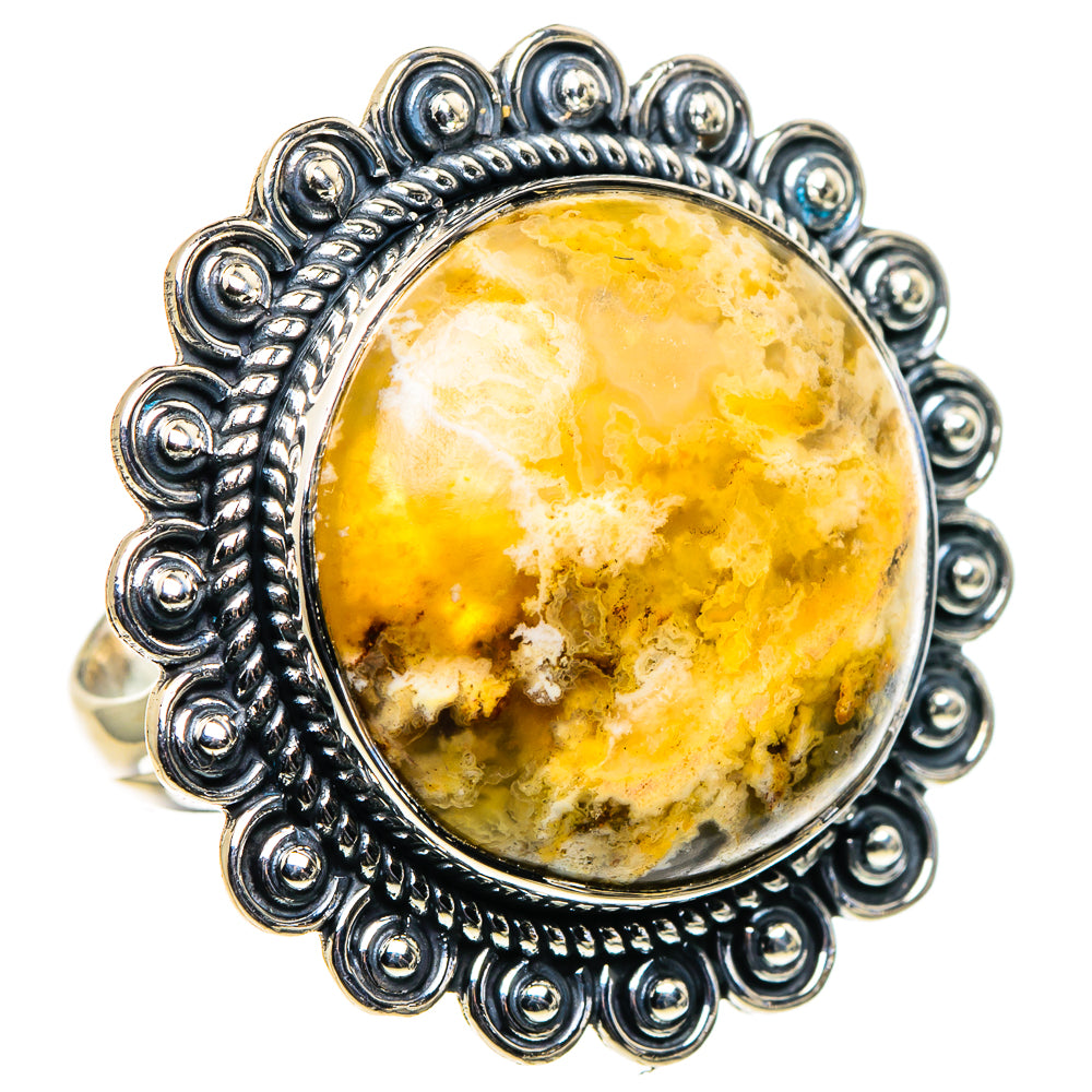 Plume Agate Rings handcrafted by Anasilvercos - RING96228