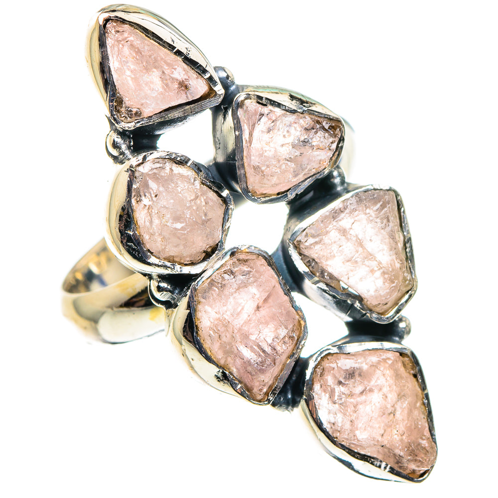 Rose Quartz Rings handcrafted by Anasilvercos - RING96229