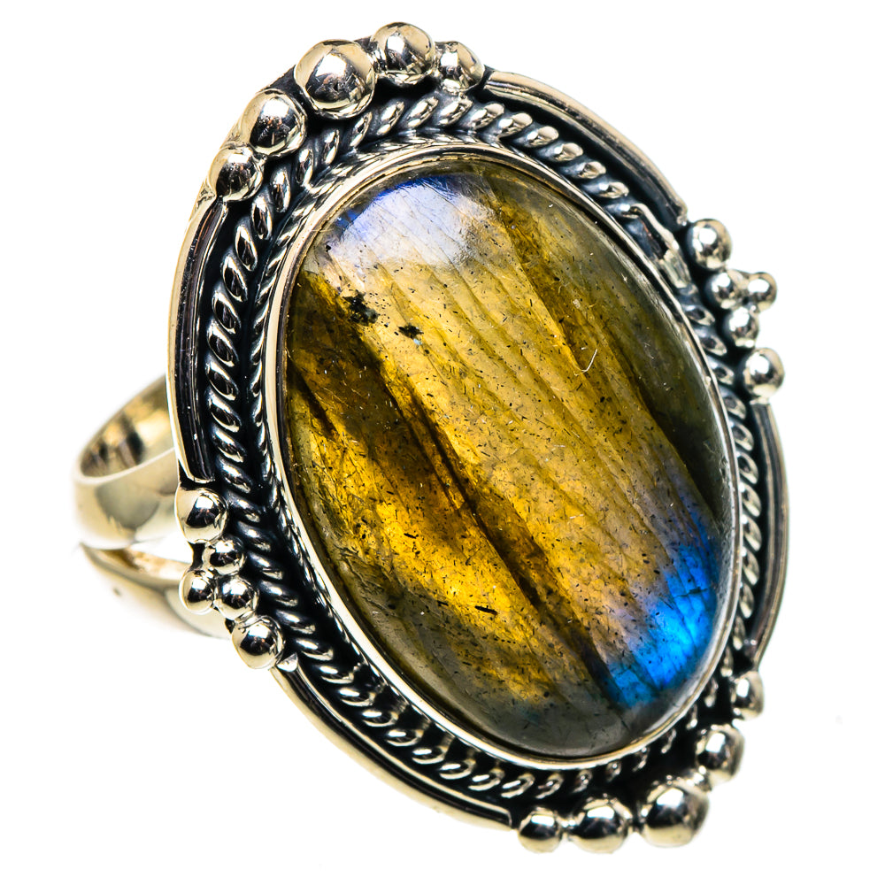 Labradorite Rings handcrafted by Anasilvercos - RING96239