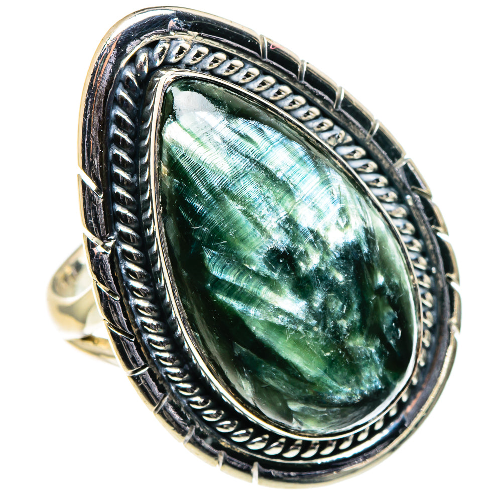 Seraphinite Rings handcrafted by Anasilvercos - RING96241 - Photo 2
