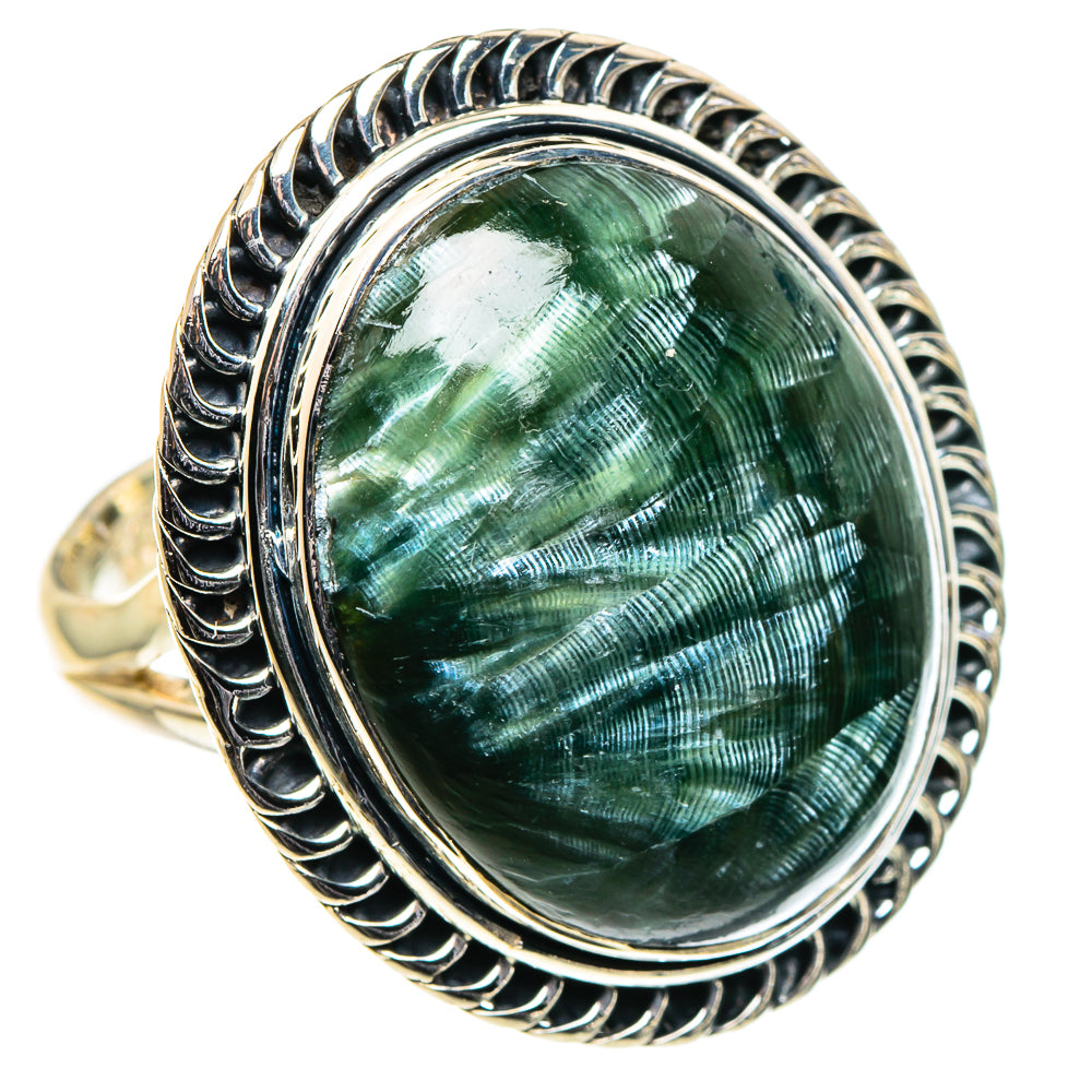 Seraphinite Rings handcrafted by Anasilvercos - RING96245 - Photo 2