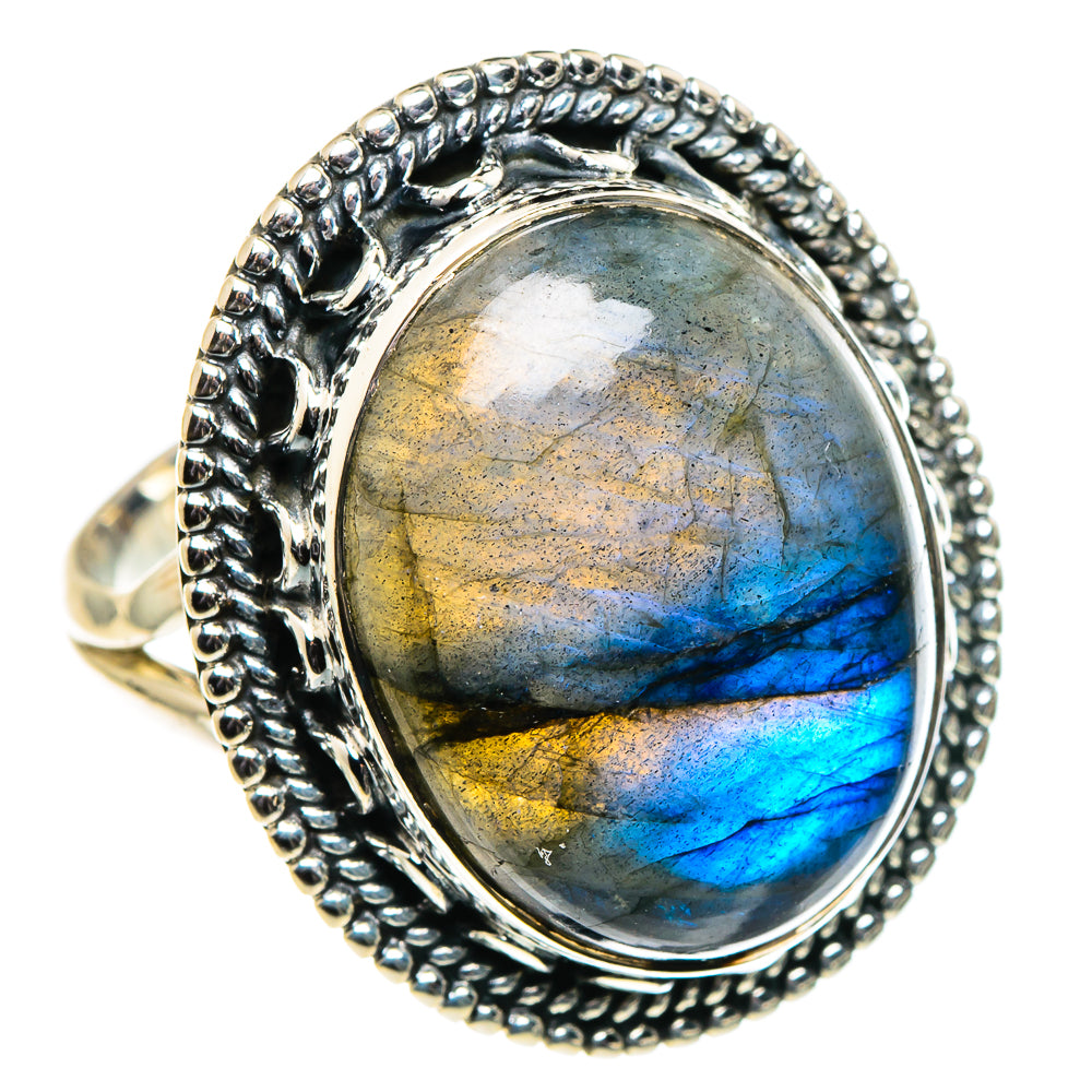 Labradorite Rings handcrafted by Anasilvercos - RING96261