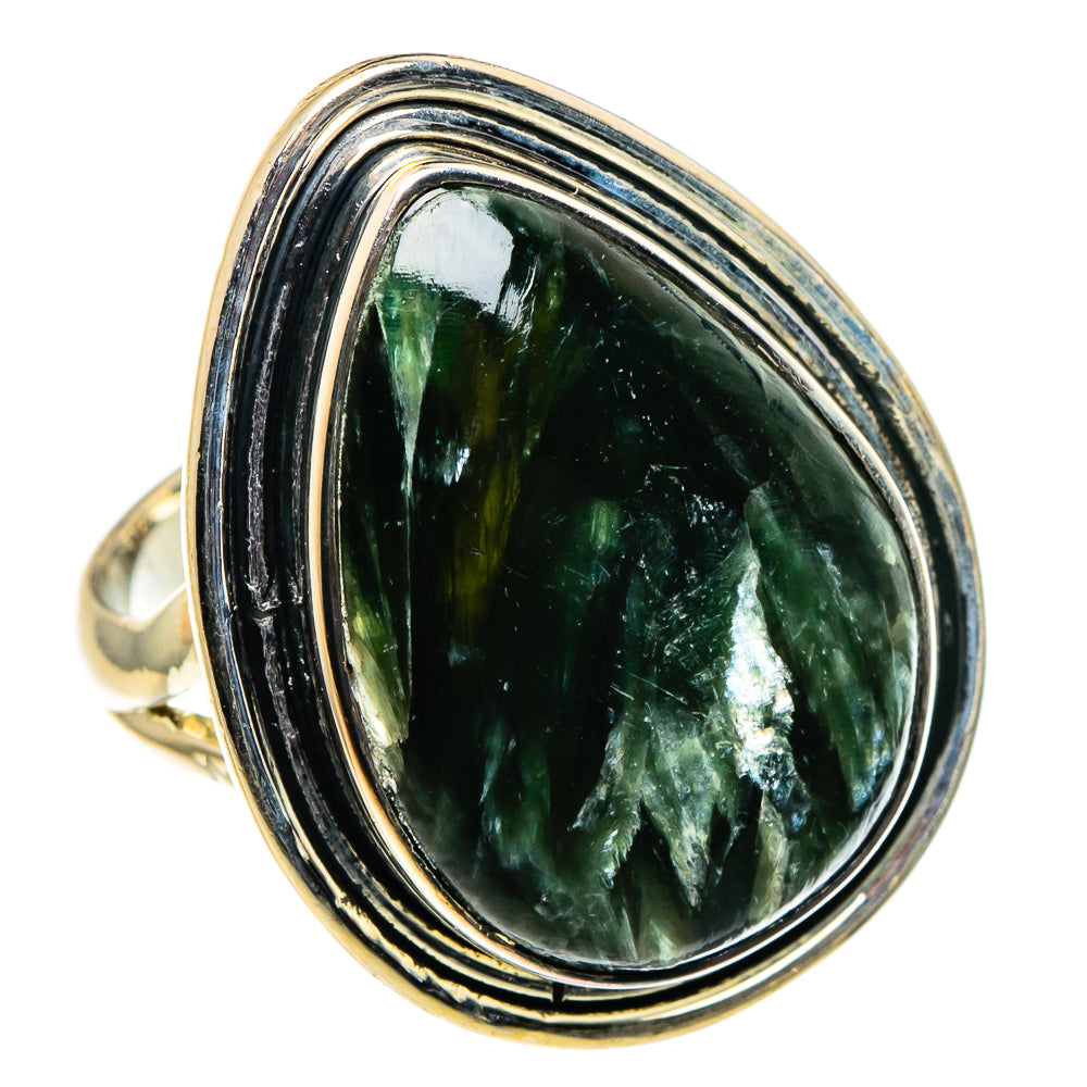 Seraphinite Rings handcrafted by Anasilvercos - RING96266 - Photo 2