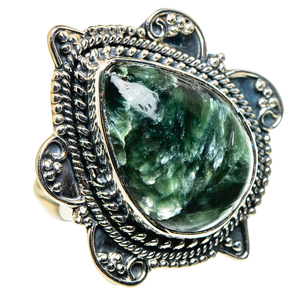 Seraphinite Rings handcrafted by Anasilvercos - RING96267 - Photo 2