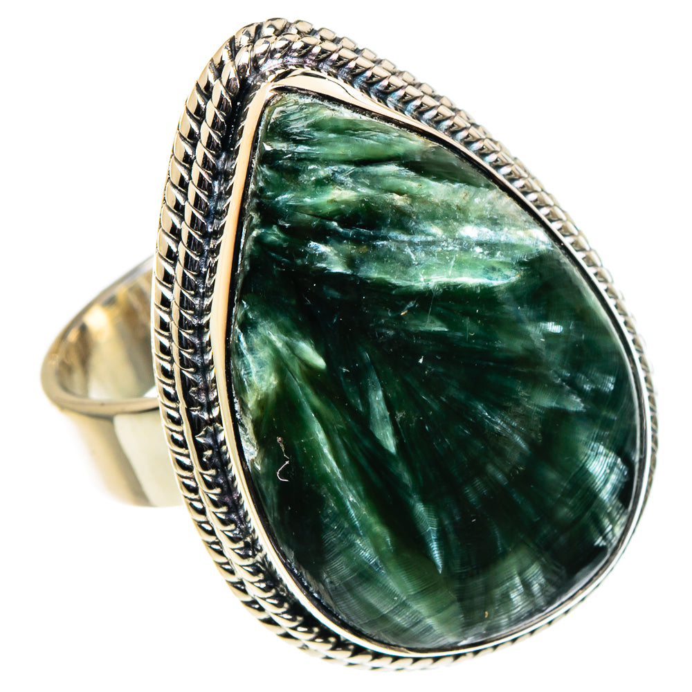 Seraphinite Rings handcrafted by Anasilvercos - RING96277 - Photo 2