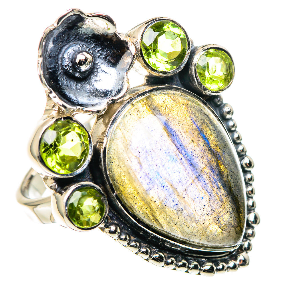 Aquamarine, Tanzanite Rings handcrafted by Anasilvercos - RING96306