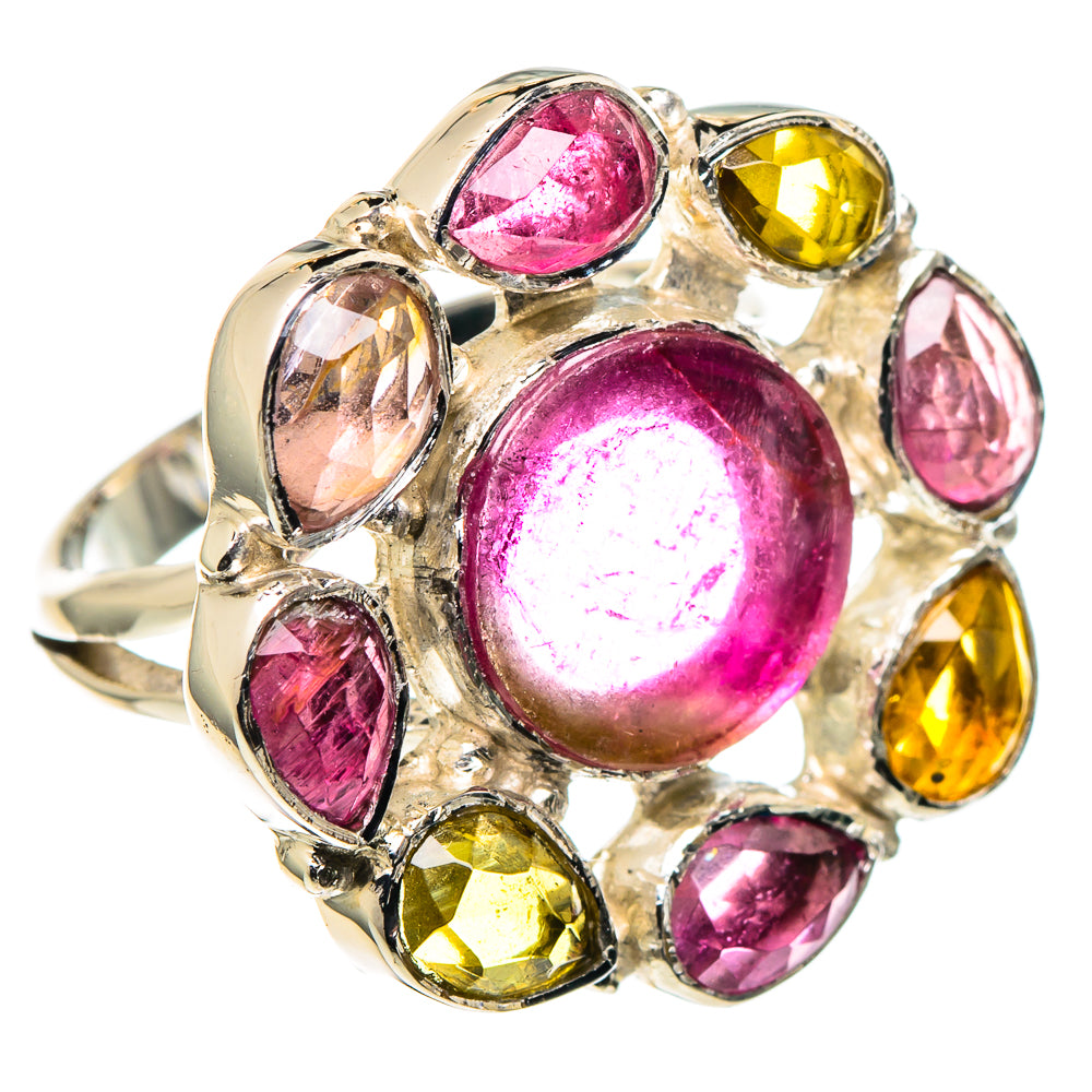 Green Tourmaline Rings handcrafted by Anasilvercos - RING96316