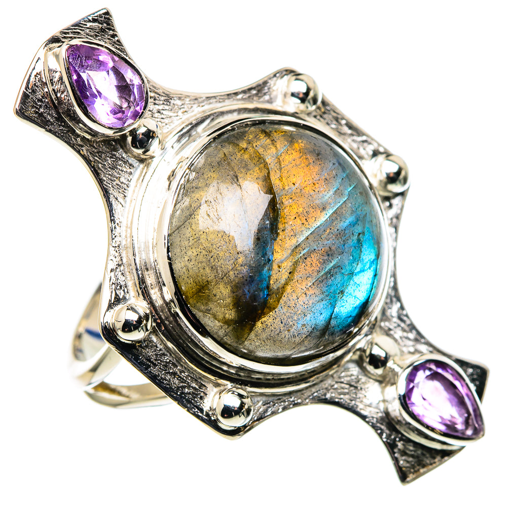 Labradorite Rings handcrafted by Anasilvercos - RING96324