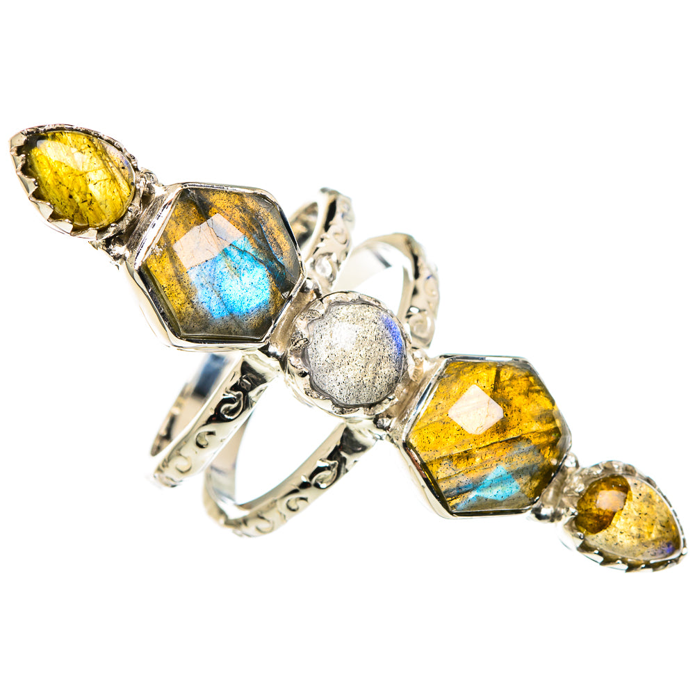 Labradorite Rings handcrafted by Anasilvercos - RING96329 - Photo 2