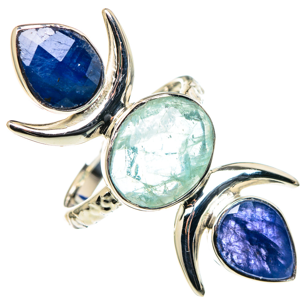Labradorite, Peridot Rings handcrafted by Anasilvercos - RING96338