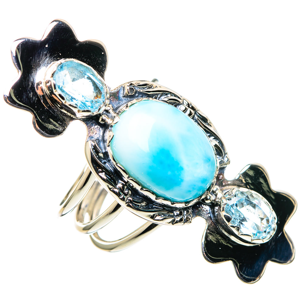 Larimar Rings handcrafted by Anasilvercos - RING96352