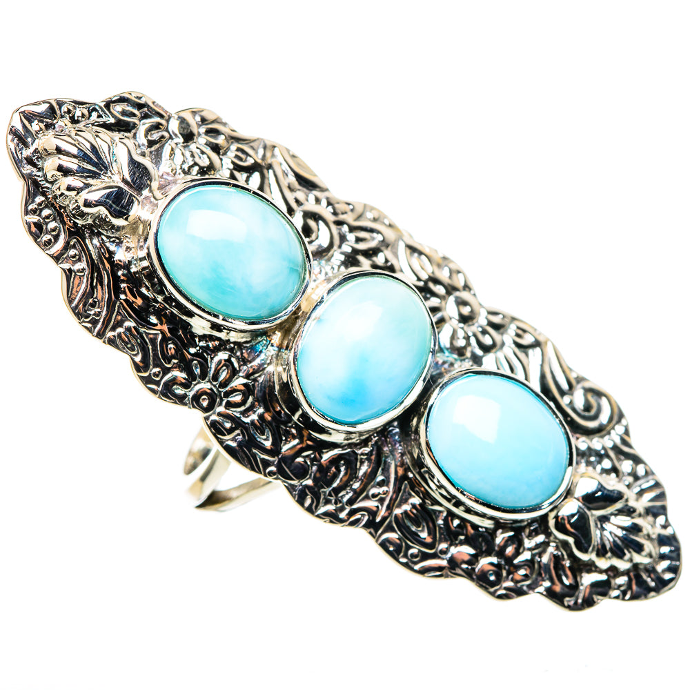 Larimar Rings handcrafted by Anasilvercos - RING96353