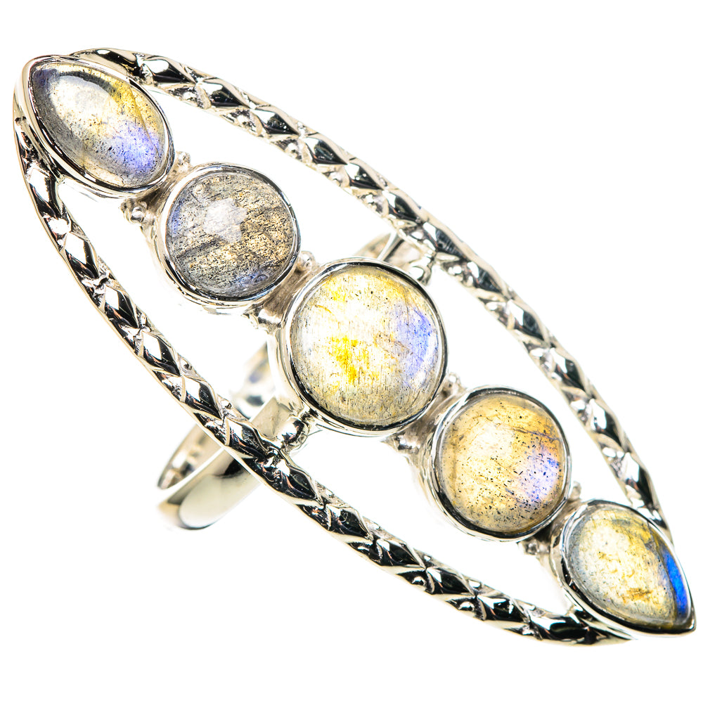 Larimar, London Blue Topaz Rings handcrafted by Anasilvercos - RING96360